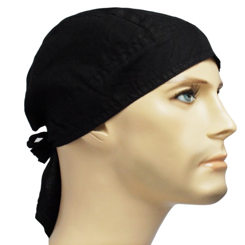 Headwrap, headscarf, bandana, black, cotton